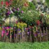 Bordures de jardin en bambou noir
