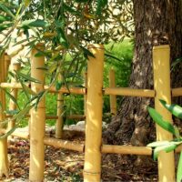 Lot de 2 Barrières de Jardin en Bambou Naturel – Hauteur 30 cm / BAR30