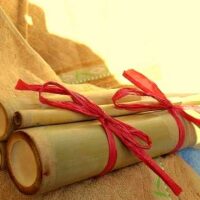 Kit de Massage de 4 rouleaux de Bambous pour débutants, Moment détente et apaisant