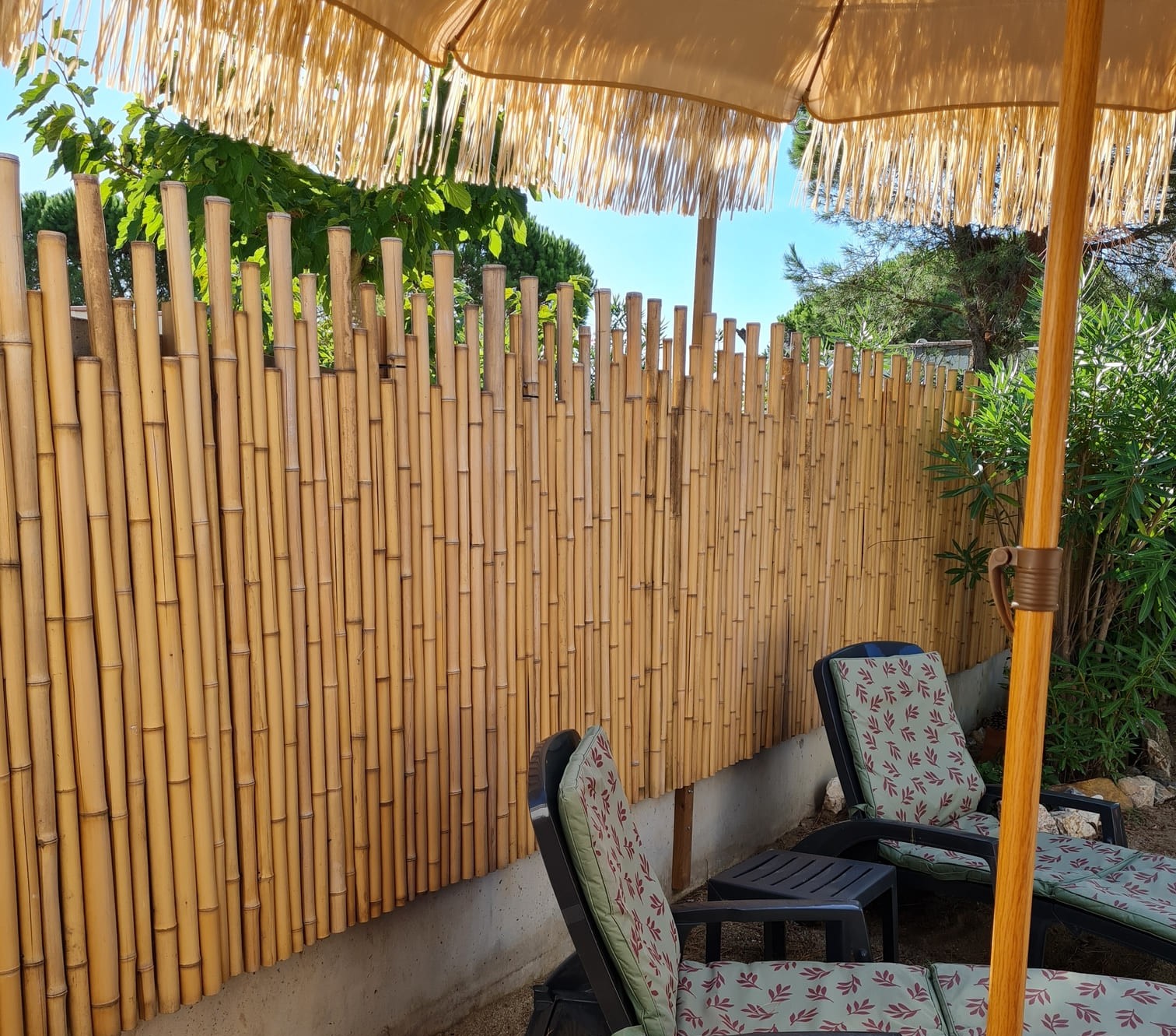 Clôture Bambou Naturel et Zen gamme Japonaise irrégulière SURO / 5-JF150