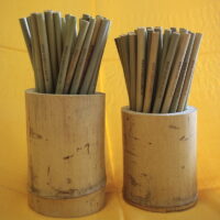 Lot de 500 pailles en bambou