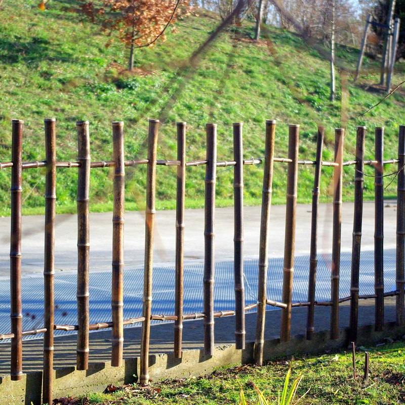 Barrière de Jardin en bambou Noir - hauteur 120 cm / BBAR120 – Image 2