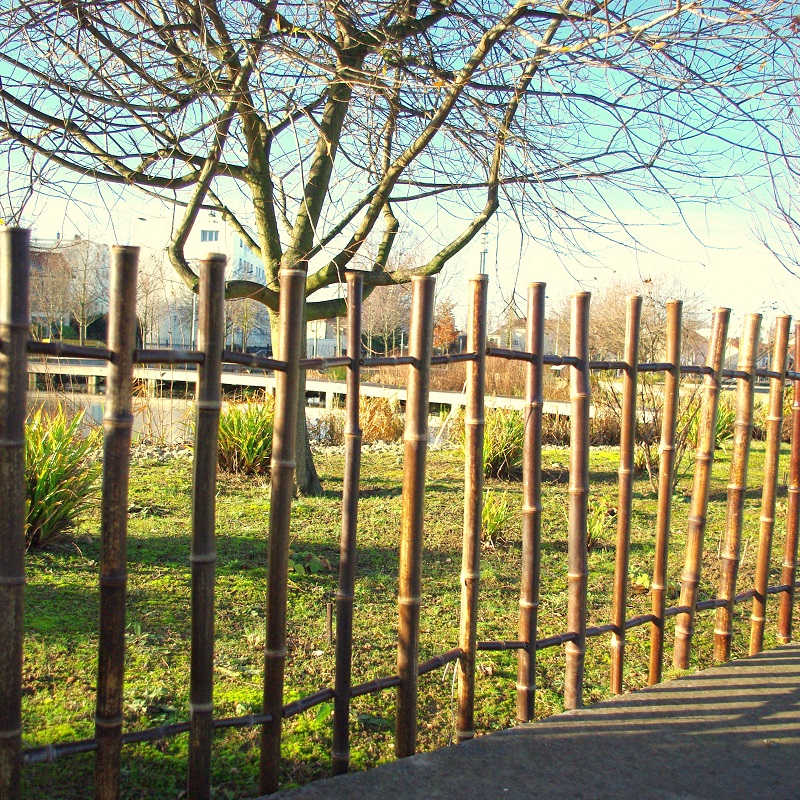 Barrière de Jardin en Bambou Noir - hauteur 80 cm / BBAR80 – Image 3