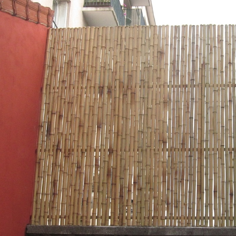 Clôture bambou gros diamètre 6à7cm en 150x250cm
