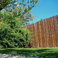 Clôture Bambou, Séparation Jardin Noir Gamme Régulière MIDO / 2-RBF250